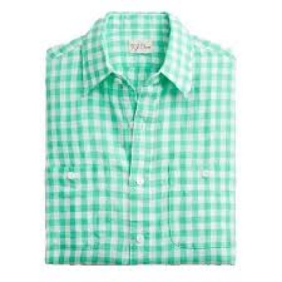 J. Crew Baird McNutt Irish Linen Two Pocket Workshirt - Picture 3 of 3
